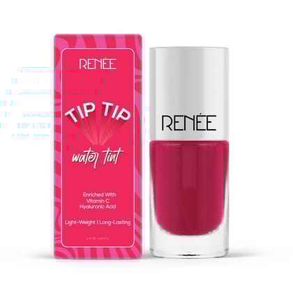 RENEE Tip Tip Water Tint - Pink Splash, Stain for Lip & Cheeks, Long Lasting, Lightweight Soft Tint, Matte Dewy Effect Finish, Natural Flushed Look, Vitamin C & Hyaluronic Acid, 5ml RENEE Tip Tip Water Tint - Pink Splash, Stain for Lip & Cheeks, Long Las