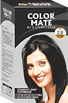 COLOR MATE HAIR COLOR CREAM 60ML-NATURAL BLACK COLOR MATE HAIR COLOR CREAM 60ML-NATURAL BLACK
