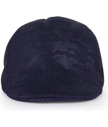 Zacharias Blue Cotton Men's Cap ( Pack of 1 )