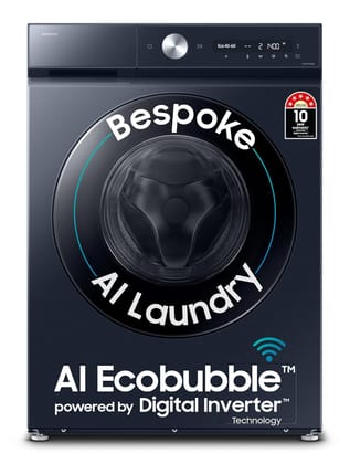 Samsung 12 kg, 5 Star, AI Control, Super Speed, Wi-Fi, Hygiene Steam with Inbuilt Heater, Digital Inverter, Fully-Automatic Front Load Washing Machine (WW12DB8B54GSTL, Navy) Samsung 12 kg, 5 Star, AI Control, Super Speed, Wi-Fi, Hygiene Steam with Inbuil Samsung 12 kg, 5 Star, AI Control, Super Speed, Wi-Fi, Hygiene Steam with Inbuilt Heater, Digital Inverter, Fully-Automatic Front Load Washing Machine (WW12DB8B54GSTL, Navy) Samsung 12 kg, 5 Star, AI Control, Super Speed, Wi-Fi, Hygiene Steam with Inbuil