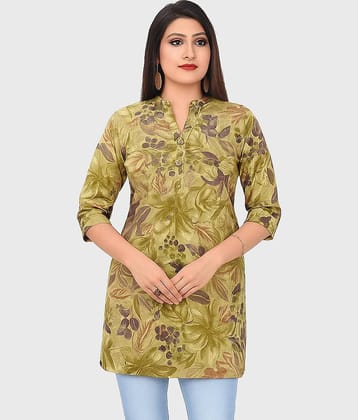 Meher Impex Women Rayon Printed Straight Kurti ( Multicoloured )
