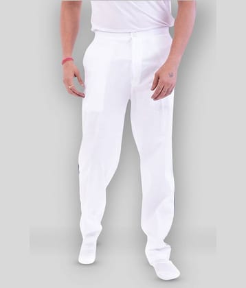 DESHBANDHU DBK - White Cotton Men's Joggers ( Pack of 1 )