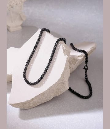 Style Wind Silver Plated Stainless Steel Chain ( Pack of 1 )