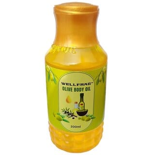Olive Body Oil 200ml | Body Massage & Moisturizing Oil with Vitamin E | Deep Hydration for Dry Skin, Soft Glow & Nourished Texture | Non-Sticky, Fast Absorbing Formula