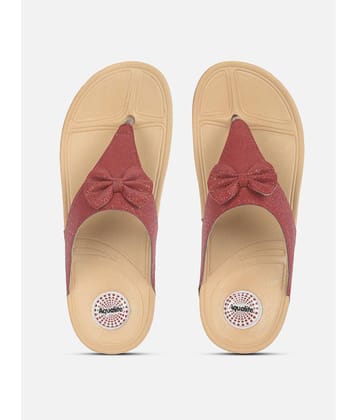 Aqualite - Maroon Women's Flats - None
