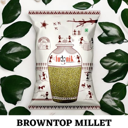 Fudonik Browntop Millet Grain (Chotti Kangni) | Whole Grain, Unpolished | Rice Substitute