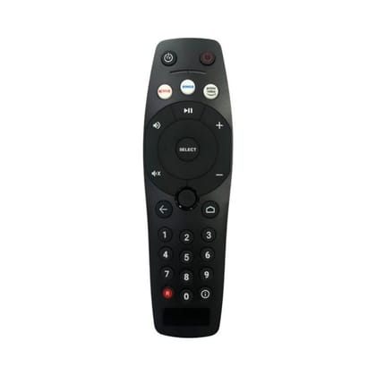 Remote No. 1232 (No Voice) with Netflix, Prime Video Function, Compatible for Tata Play Binge Plus DTH Remote Control (Exactly Same Remote Will Only Work)