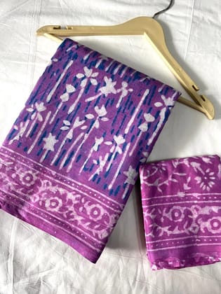 Mul cotton sarees Bandblock bagru print |