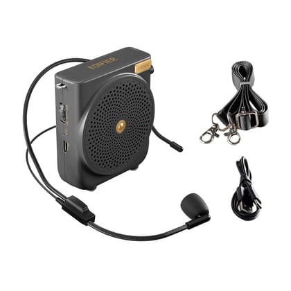 Edifier MF3 Portable Voice Amplifier with Precise Voice Pick-up and Effective Anti-Howling- Black