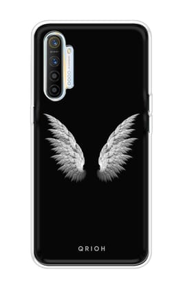 White Angel Wings Soft Cover for Realme XT
