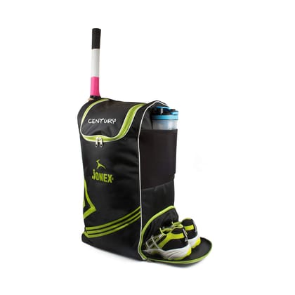 JJ Jonex Century Cricket Kit Bag with Shoe Compartment (Green, Black)