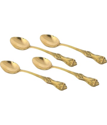 A & H ENTERPRISES - Brass Brass Dessert Spoon ( Pack of 4 )