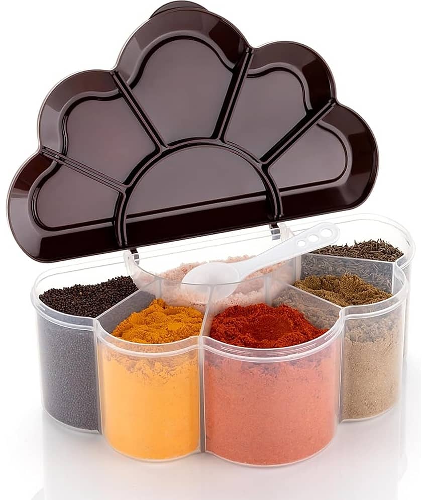 Analog Kitchenware Spice/Masala/Pickle Plastic Brown Multi-Purpose Container ( Set of 1 )