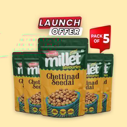 Raajali Millet- Chettinad Seedai (Pack Of 5)