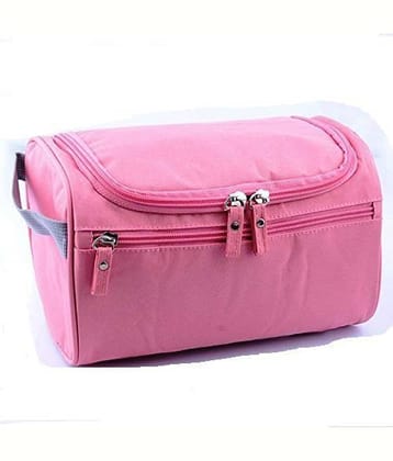 House Of Quirk Pink Hanging Travel Toiletry Bag Organizer