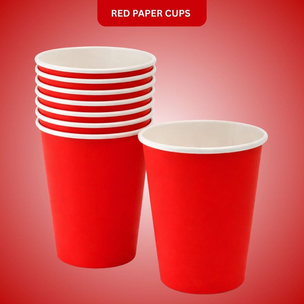 Red Hot/Cold Drinking Paper Cups - 10PC - Party and Festive Needs | Buy online on ZillyBuy
