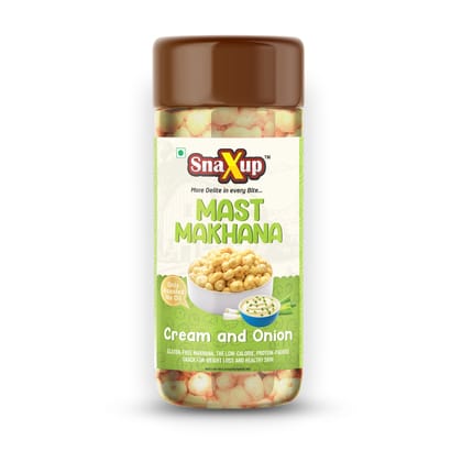SnaXup Mast Makhana Cream & Onion 40Gm