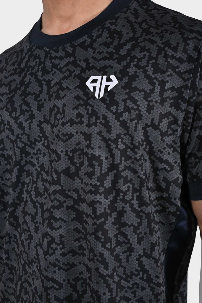 Black Camo Crew Neck