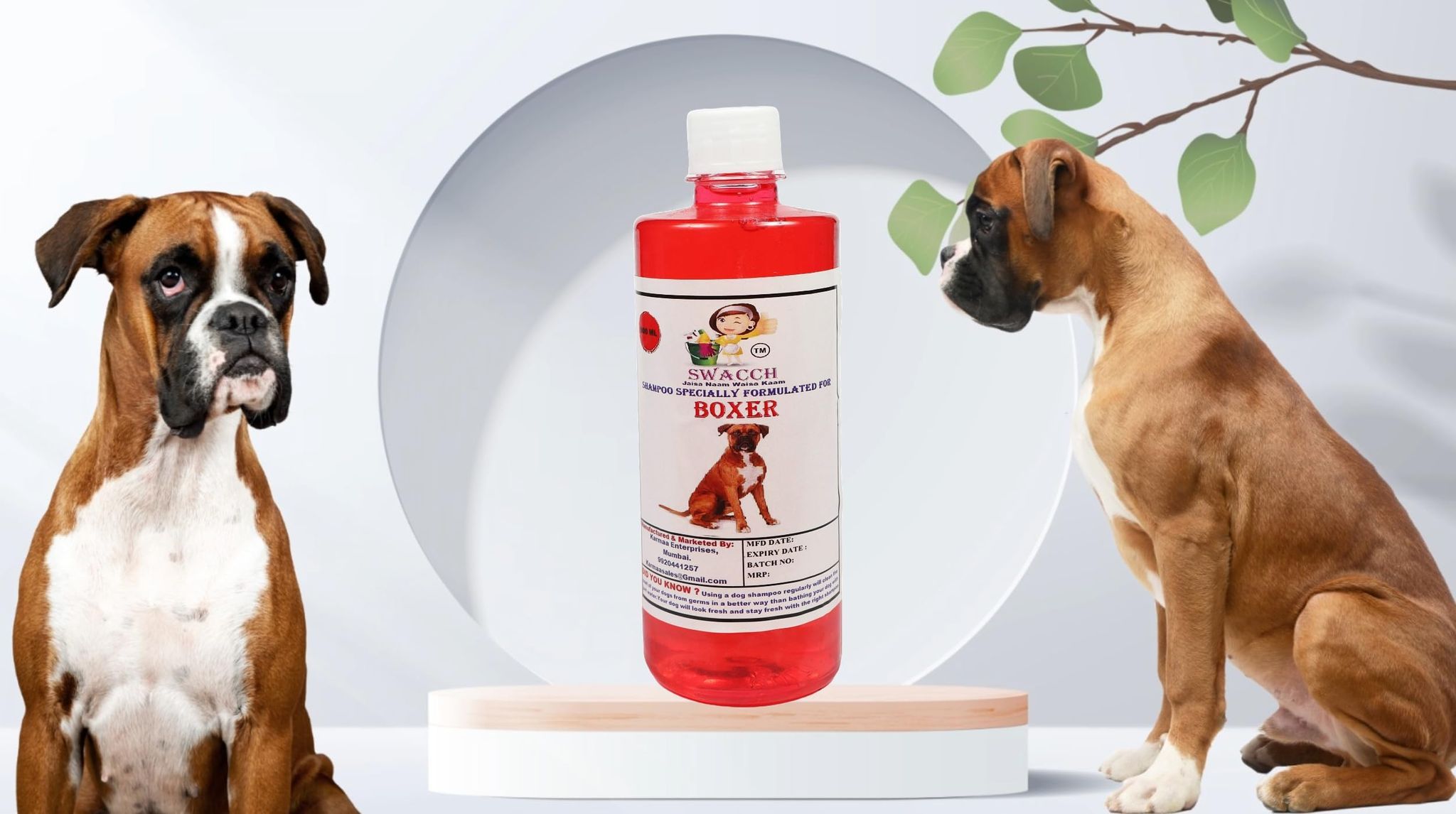 SWACCH Shampoo Specially FORMULATED for Boxer (500ML) Jasmine