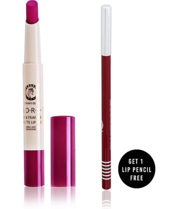 Colors Queen Kiss Proof Matte Lipstick Magenta Pack of 2 2.1 g