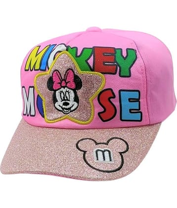 Zacharias Girl's Kids Cotton Cap kc-10-Light-Pink- (Pack of 1) (1-4 Years)