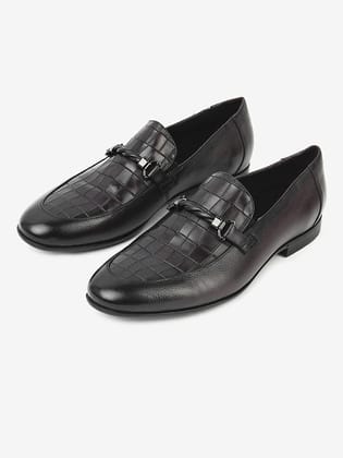 Delco Men  Luxe Leather Moccasin-40 / Black