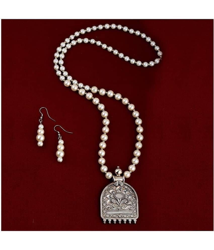 Silver Shine Alloy Silver Contemporary/Fashion Necklaces Set Contemporary