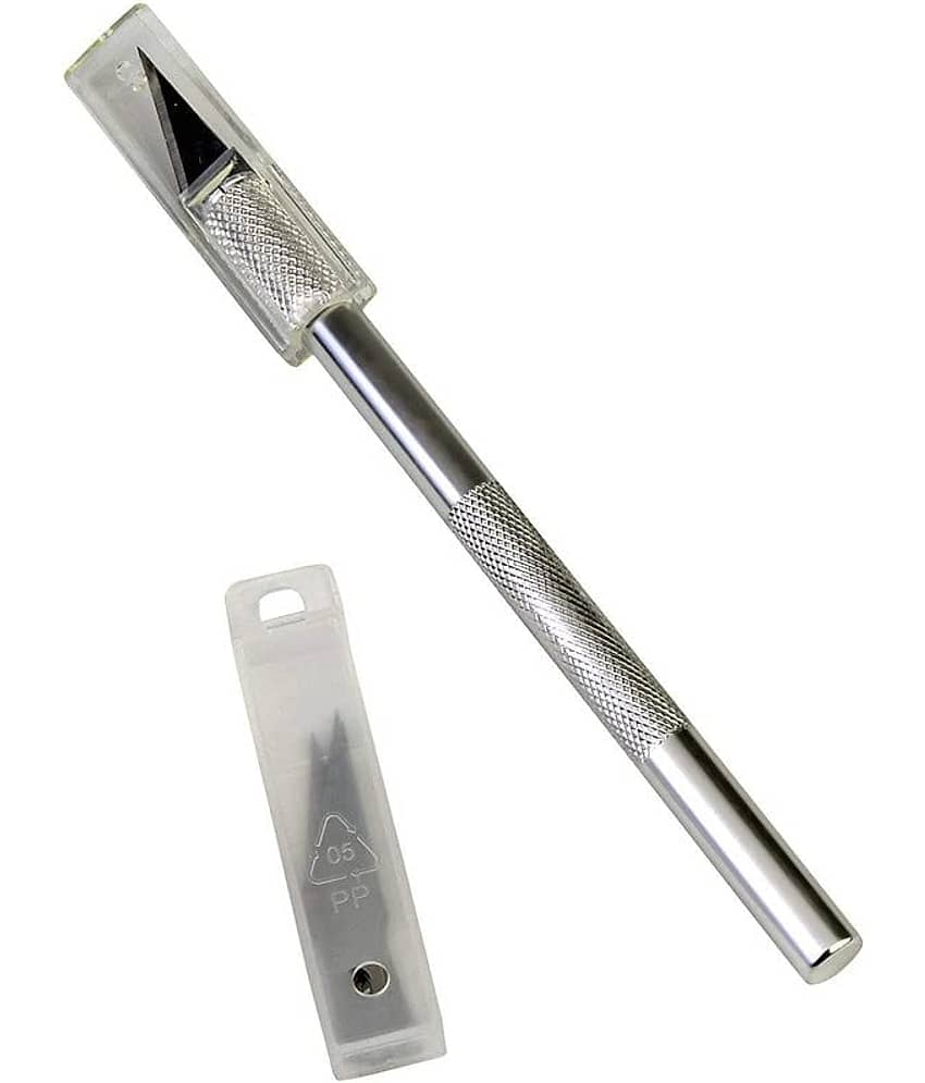 ECLET Detail Pen Knife with 5 Interchangeable Sharp Blades for Carving/Mat Cutting &Paper Cutting