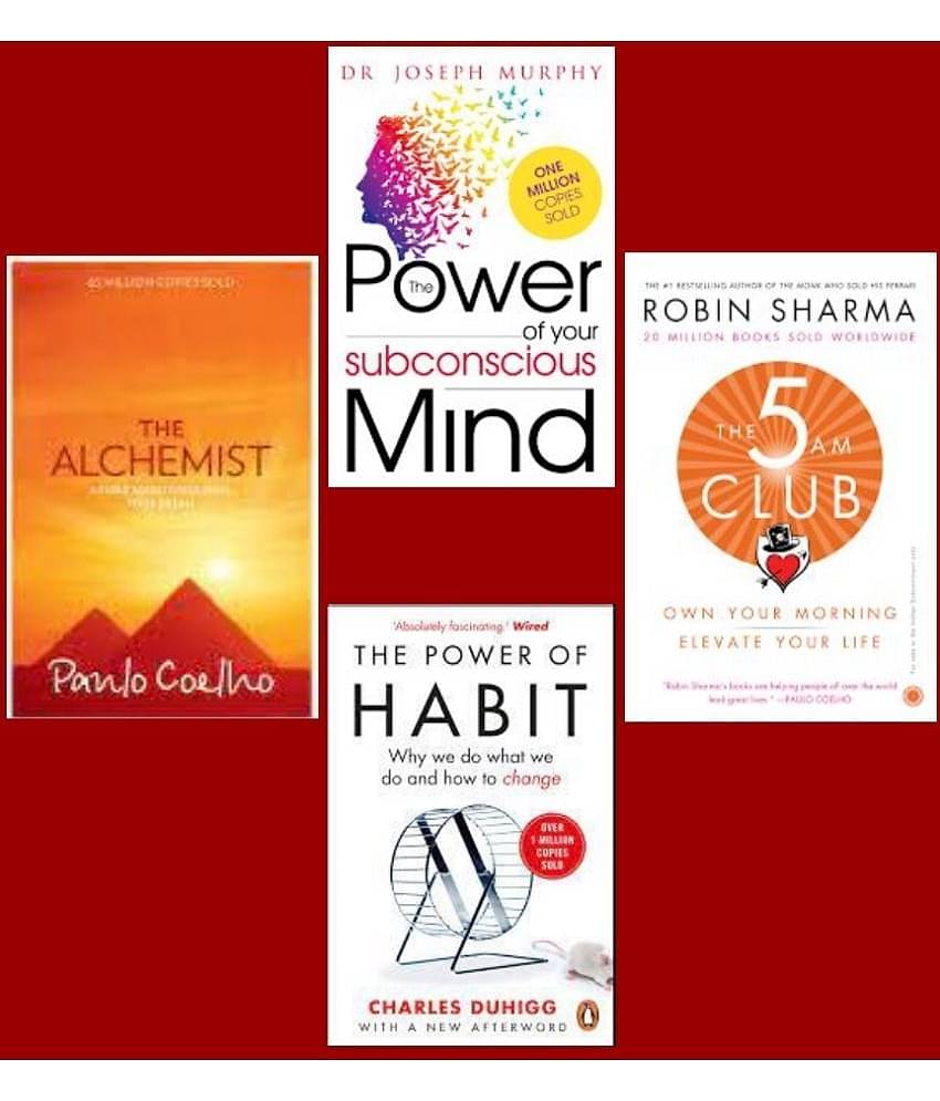 The Alchemist + 5 Am Club + The Power of your subconscious mind + The Power of Habits