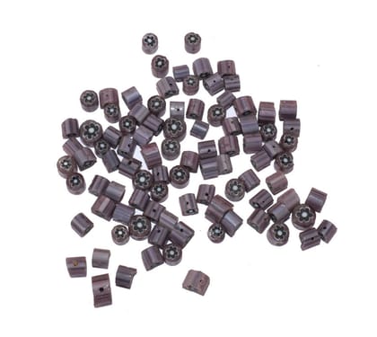 Chevron Glass  beads, 6-layer glass chevron beads, Venetian chevron, trade bead Venetian, African trade bead, vintage Murano glass beads , BWSRON-016-Per Packet of 68 Pieces (50 Gram) / 7X5 MM