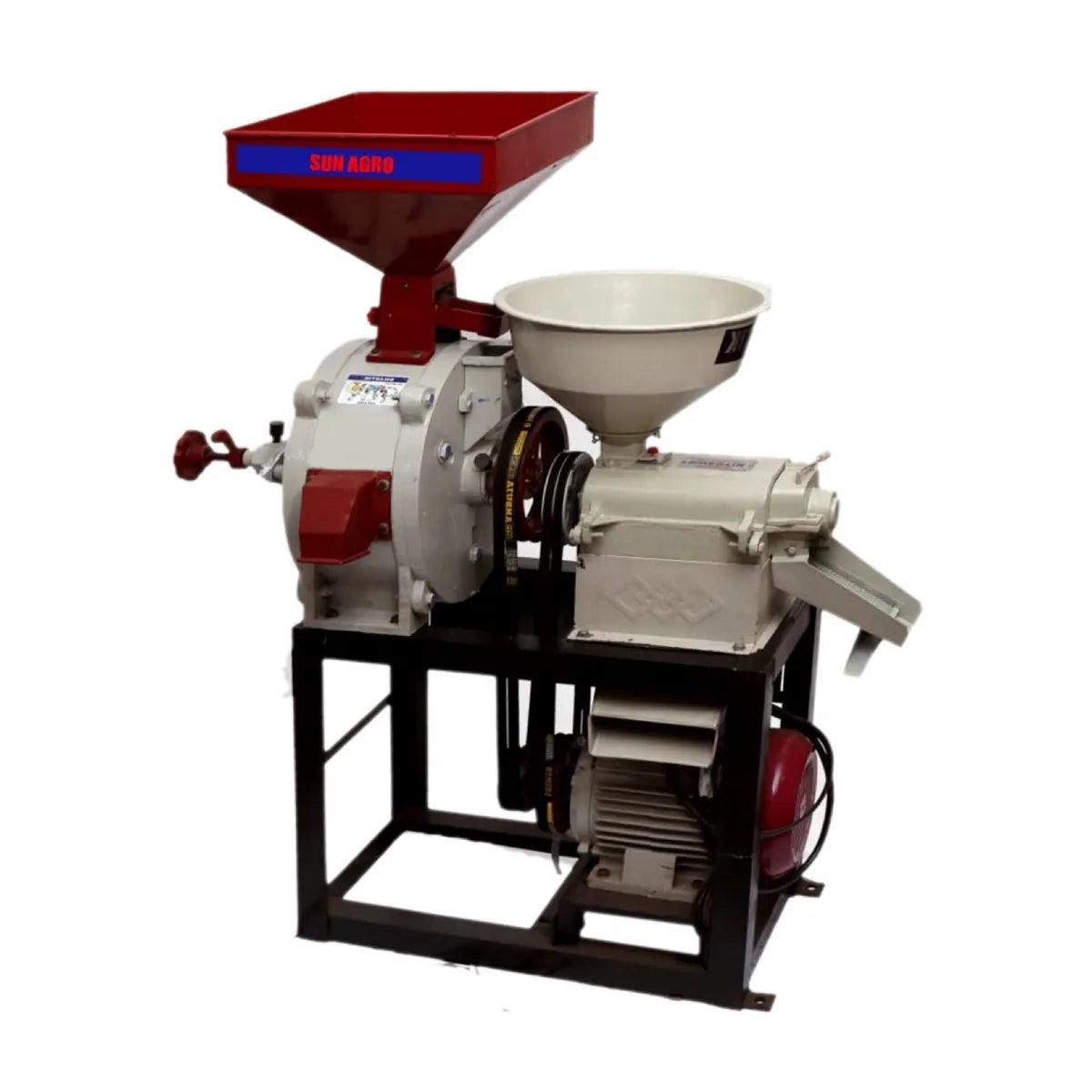 Mini Rice cum Flour Stone Type Machine
