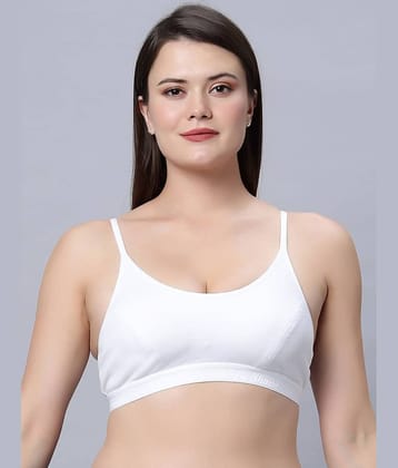 IN CARE LINGERIE Cotton Non Padded Women's Teenage Bra ( White ) SPORTS-01_WHITE_32B