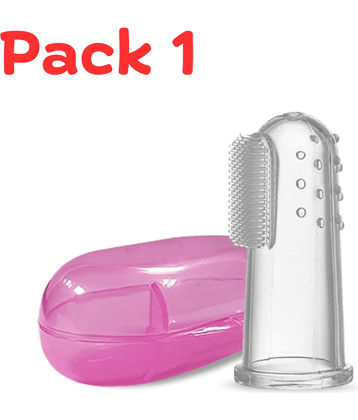 KALRA MAGIC Multi-Colour Silicone Baby Toothbrush ( 1 pcs )