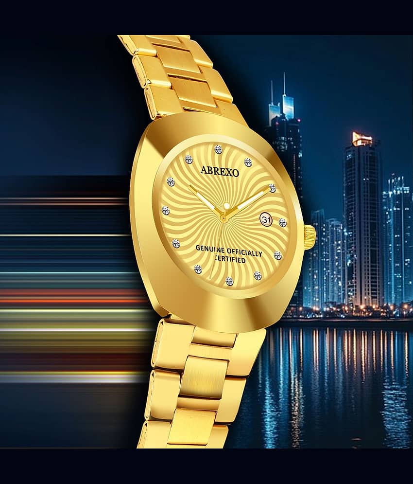 Abrexo Gold Stainless Steel Analog Men's Watch