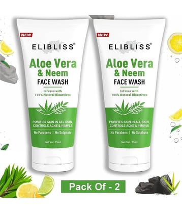 Elibliss - Softening and Smoothening Face Wash For All Skin Type ( Pack of 2 )