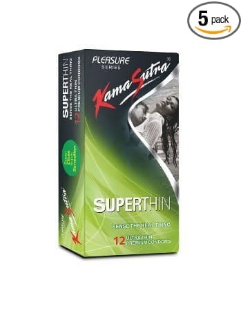 KamaSutra Superthin 12 Ultra Thin Condoms - Pack of 5