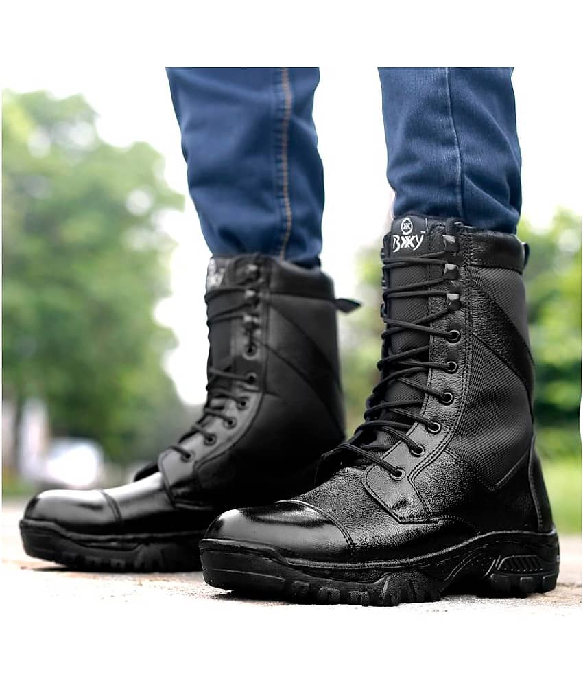 BXXY Black Hiking & Trekking Boot