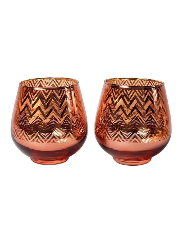 Pink + Golden T-Lite Holders