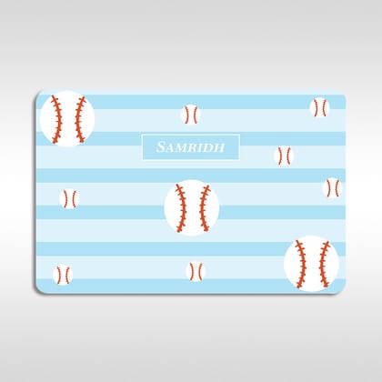 Base Ball Placemat - Set of 2-Base Ball Blue Skies / Flexible (matte finish) PVC Mats