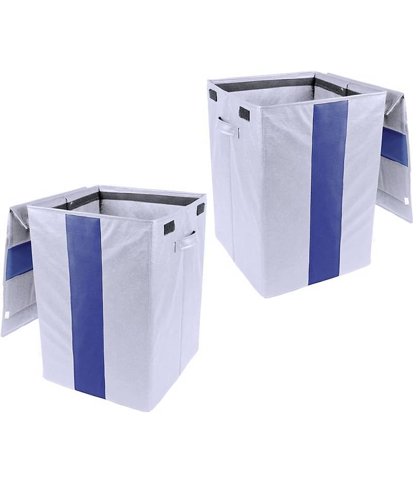 PrettyKrafts Set of 2 PVC Laundry Bag - Grey