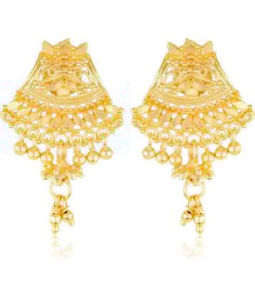Vighnaharta Traditional wear Gold Plated Screw back alloy dangler studs Earring for Women and Girls   [VFJ1636ERG ]