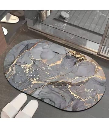 GEEO Set of 1 Anti-skid Rubber Door Mat ( 60 X 40 cm ) Multi
