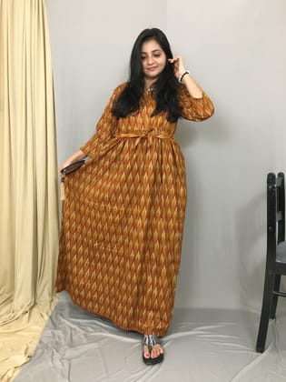 Dessert Arrow - Maternity Kurti with Feeding Zips - Cotton Flex - Thicker Fabric-40 - 42 ( L - XL )