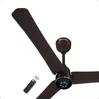 Atomberg Renesa Halo 1200 mm BLDC Ceiling Fan with Remote Control & LED Indicators | Blaze Brown