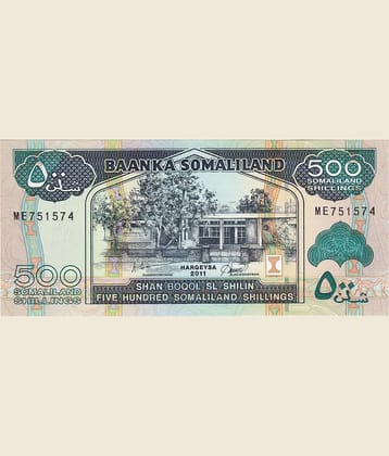EX RARE SOMALILAND 500 SHILLINGS YEAR - 1994 - 2016 IN TOP UNC GRADE