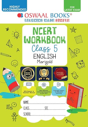 Oswaal Ncert WorkBook English Marigold Class 5 WITH syllabus of 2025 [Paperback] [Oct 30, 2024] oswaal