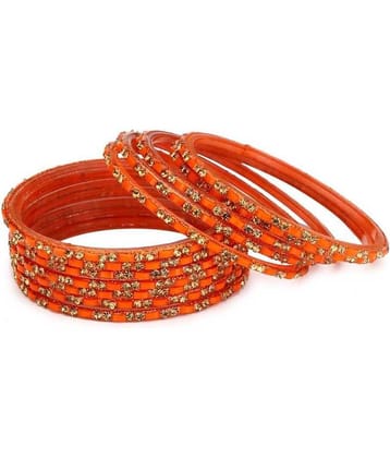 AFAST Glass Crystal Enamel Bangle Set&nbsp;&nbsp;(Pack of 12)