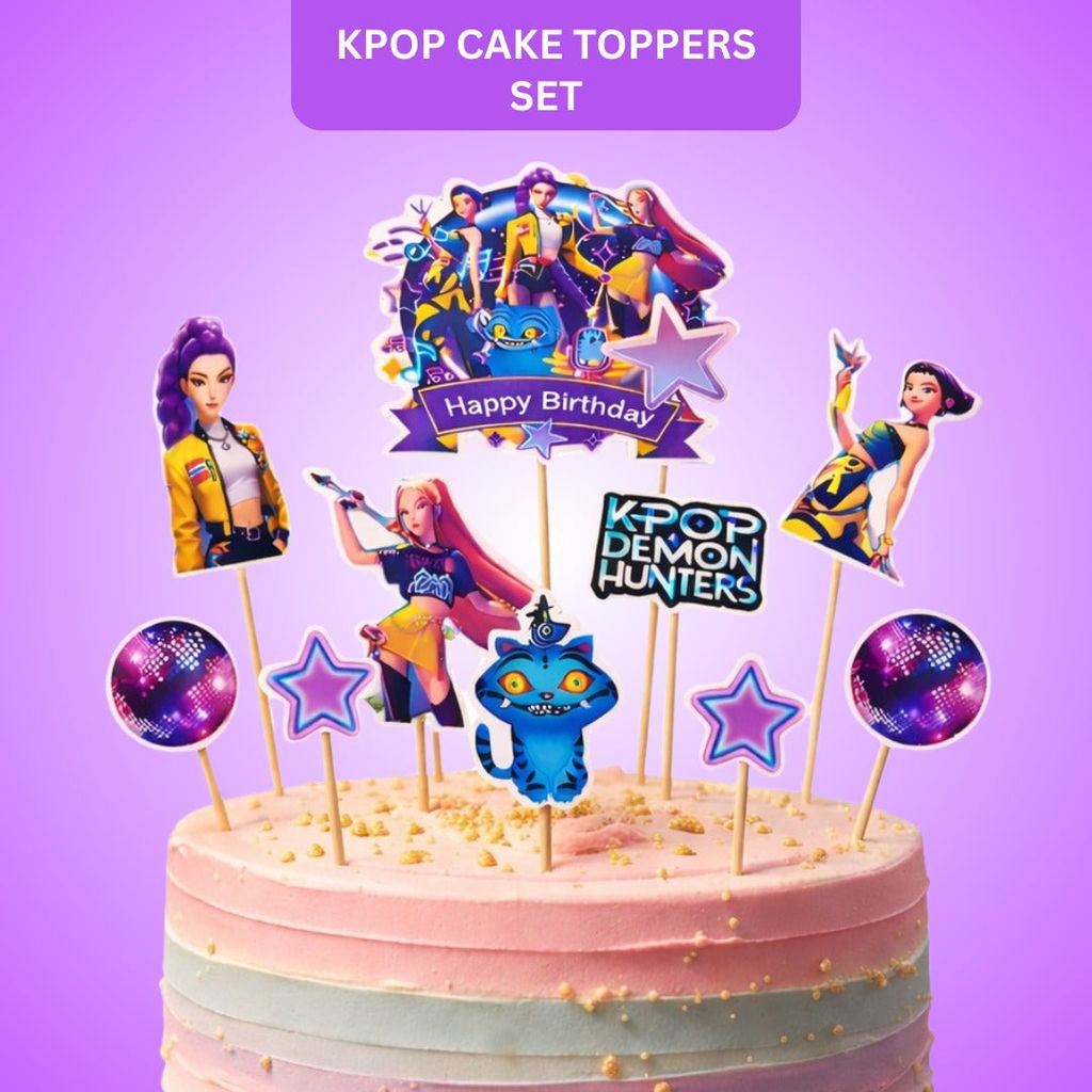 K Pop Cake Toppers Set - 10PCS - Party and Festive Needs | Buy online on ZillyBuy