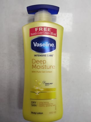 Vaseline. Intensive care" Deep Moisture With pure oat extract Skin healthy, glowing skin Body lotion 