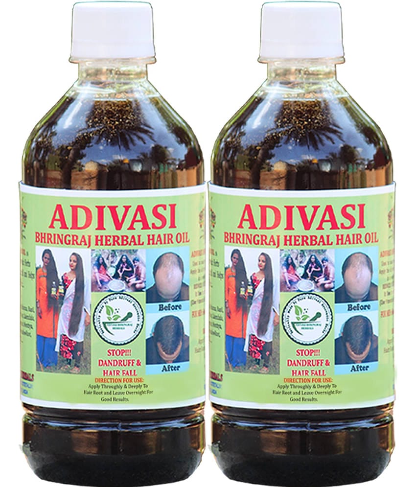 ADIVASI BHRINGRAJ HERBALS Hair Growth Bhringraj Oil 200 ml ( Pack of 2 )